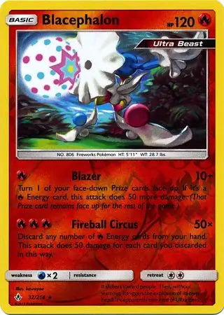 Blacephalon 32/214 (SM - Unbroken Bonds)  - Reverse Holofoil | Good Games Adelaide SA