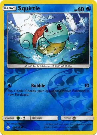 Squirtle 33/214 (SM - Unbroken Bonds)  - Reverse Holofoil | Good Games Adelaide SA