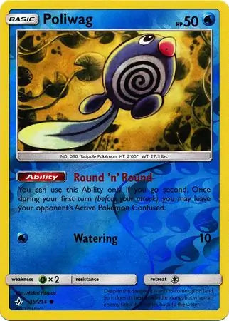 Poliwag 36/214 (SM - Unbroken Bonds)  - Reverse Holofoil | Good Games Adelaide SA