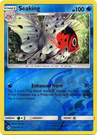 Seaking 49/214 (SM - Unbroken Bonds)  - Reverse Holofoil | Good Games Adelaide SA