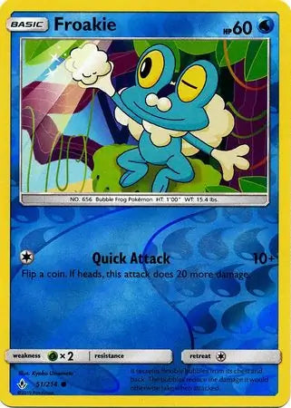 Froakie 51/214 (SM - Unbroken Bonds)  - Reverse Holofoil | Good Games Adelaide SA