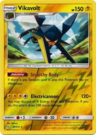 Vikavolt 59/214 (SM - Unbroken Bonds)  - Reverse Holofoil | Good Games Adelaide SA