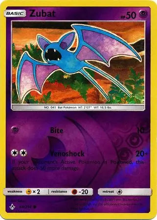 Zubat 64/214 (SM - Unbroken Bonds)  - Reverse Holofoil | Good Games Adelaide SA