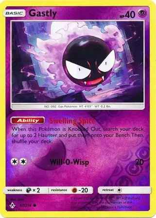 Gastly 67/214 (SM - Unbroken Bonds)  - Reverse Holofoil | Good Games Adelaide SA