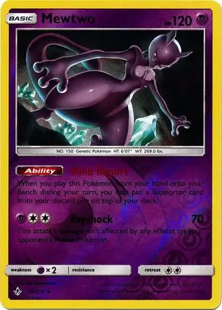 Mewtwo 75/214 (SM - Unbroken Bonds)  - Reverse Holofoil | Good Games Adelaide SA