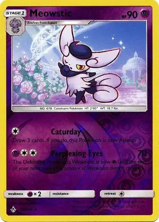 Meowstic 80/214 (SM - Unbroken Bonds)  - Reverse Holofoil | Good Games Adelaide SA