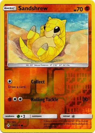 Sandshrew 83/214 (SM - Unbroken Bonds)  - Reverse Holofoil | Good Games Adelaide SA