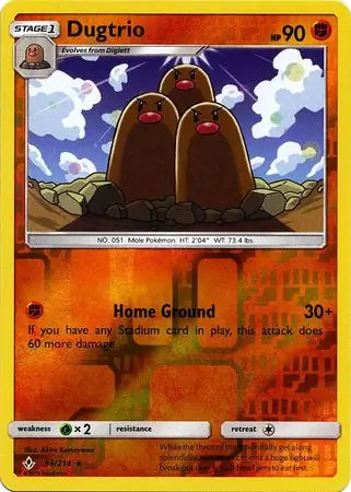 Dugtrio 86/214 (SM - Unbroken Bonds)  - Reverse Holofoil | Good Games Adelaide SA
