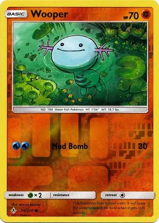 Wooper 96/214 (SM - Unbroken Bonds)  - Reverse Holofoil | Good Games Adelaide SA