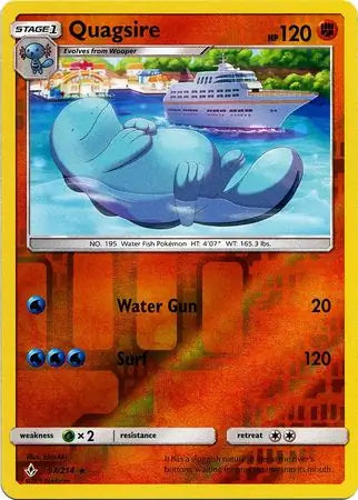 Quagsire 97/214 (SM - Unbroken Bonds)  - Reverse Holofoil | Good Games Adelaide SA