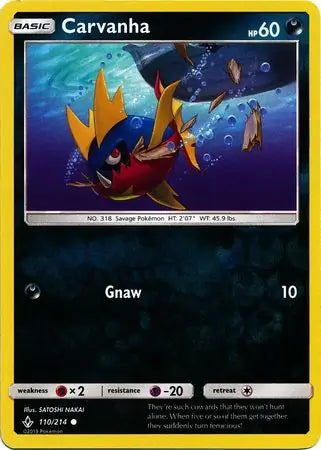 Carvanha 110/214 (SM - Unbroken Bonds)  - Reverse Holofoil | Good Games Adelaide SA
