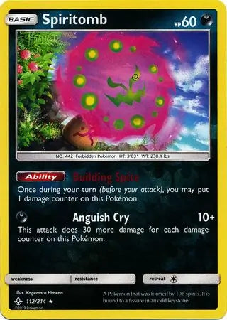 Spiritomb 112/214 (SM - Unbroken Bonds)  - Reverse Holofoil | Good Games Adelaide SA