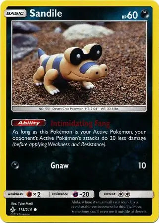 Sandile 113/214 (SM - Unbroken Bonds)  - Reverse Holofoil | Good Games Adelaide SA
