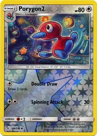 Porygon2 156/214 (SM - Unbroken Bonds)  - Reverse Holofoil | Good Games Adelaide SA