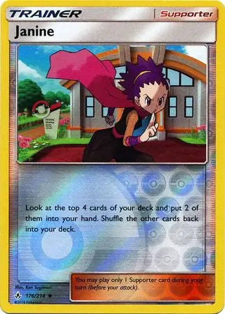 Janine 176/214 (SM - Unbroken Bonds)  - Reverse Holofoil | Good Games Adelaide SA