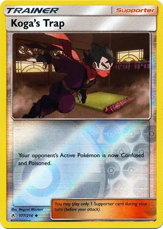 Koga's Trap 177/214 (SM - Unbroken Bonds)  - Reverse Holofoil | Good Games Adelaide SA
