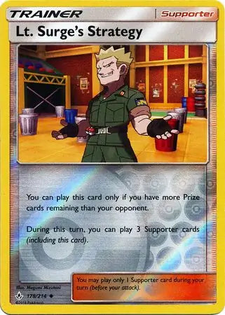 Lt Surge's Strategy 178/214 (SM - Unbroken Bonds)  - Reverse Holofoil | Good Games Adelaide SA