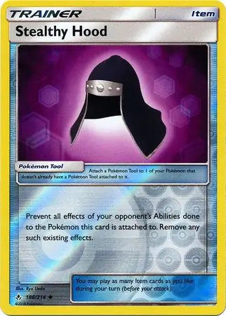 Stealthy Hood 186/214 (SM - Unbroken Bonds)  - Reverse Holofoil | Good Games Adelaide SA