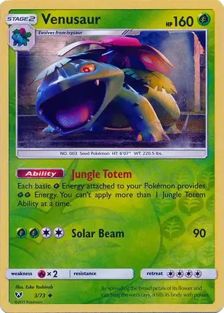 Venusaur 3/73 (Shining Legends)  - Reverse Holofoil | Good Games Adelaide SA
