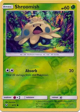 Shroomish 4/73 (Shining Legends)  - Reverse Holofoil | Good Games Adelaide SA