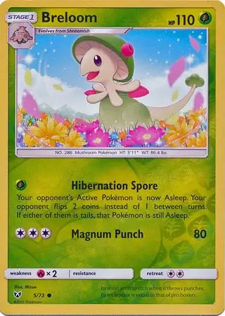 Breloom 5/73 (Shining Legends)  - Reverse Holofoil | Good Games Adelaide SA