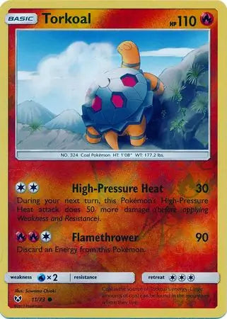 Torkoal 11/73 (Shining Legends)  - Reverse Holofoil | Good Games Adelaide SA