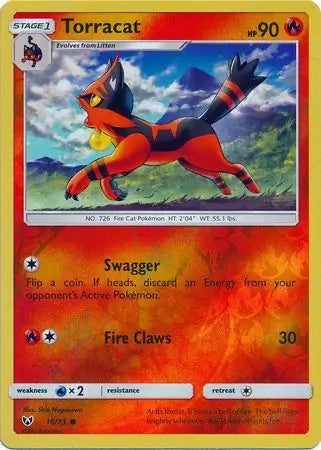 Torracat 16/73 (Shining Legends)  - Reverse Holofoil | Good Games Adelaide SA