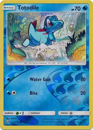 Totodile 18/73 (Shining Legends)  - Reverse Holofoil | Good Games Adelaide SA