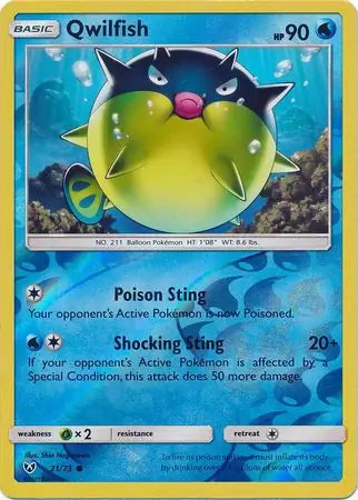 Qwilfish 21/73 (Shining Legends)  - Reverse Holofoil | Good Games Adelaide SA