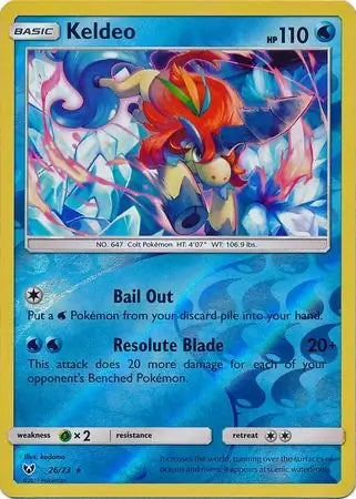 Keldeo 26/73 (Shining Legends)  - Reverse Holofoil | Good Games Adelaide SA