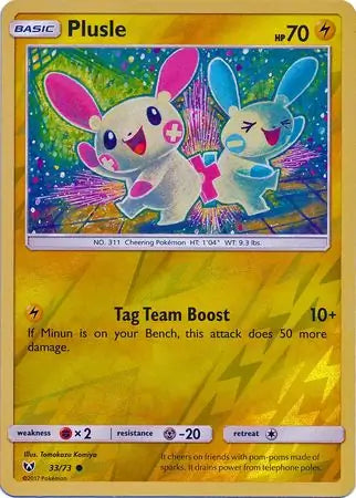Plusle 33/73 (Shining Legends)  - Reverse Holofoil | Good Games Adelaide SA