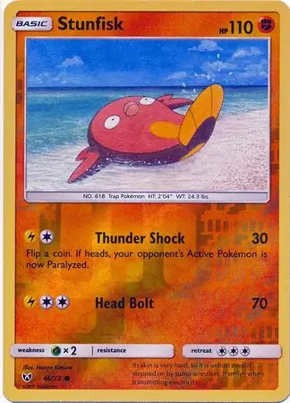 Stunfisk 46/73 (Shining Legends)  - Reverse Holofoil | Good Games Adelaide SA