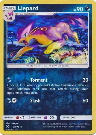 Liepard 49/73 (Shining Legends)  - Reverse Holofoil | Good Games Adelaide SA