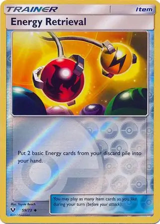 Energy Retrieval 59/73 (Shining Legends)  - Reverse Holofoil | Good Games Adelaide SA
