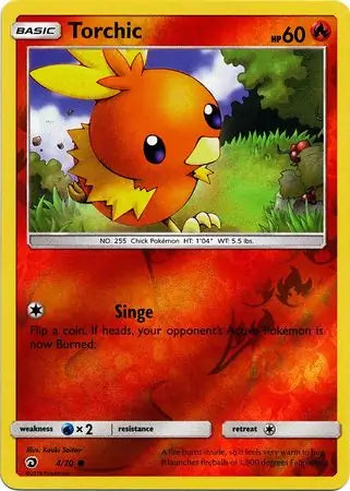Torchic 4/70 (Dragon Majesty)  - Reverse Holofoil | Good Games Adelaide SA