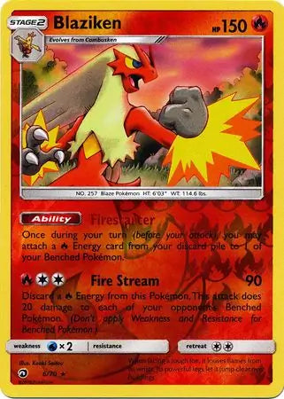 Blaziken 6/70 (Dragon Majesty)  - Reverse Holofoil | Good Games Adelaide SA