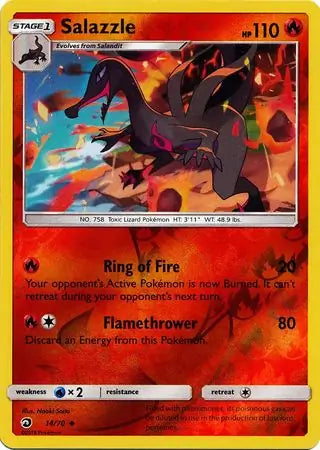 Salazzle 14/70 (Dragon Majesty)  - Reverse Holofoil | Good Games Adelaide SA