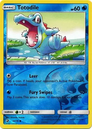 Totodile 22/70 (Dragon Majesty)  - Reverse Holofoil | Good Games Adelaide SA