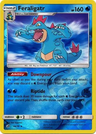 Feraligatr 24/70 (Dragon Majesty)  - Reverse Holofoil | Good Games Adelaide SA