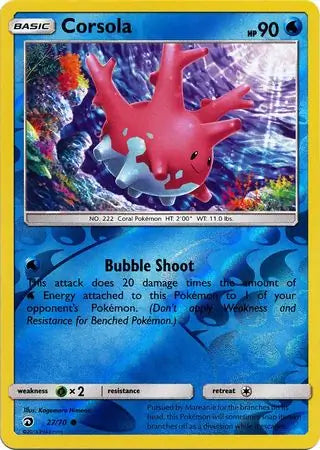 Corsola 27/70 (Dragon Majesty)  - Reverse Holofoil | Good Games Adelaide SA