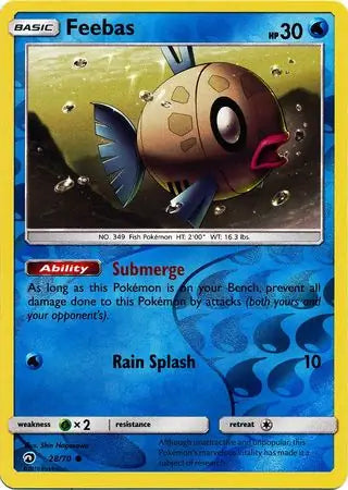 Feebas 28/70 (Dragon Majesty)  - Reverse Holofoil | Good Games Adelaide SA