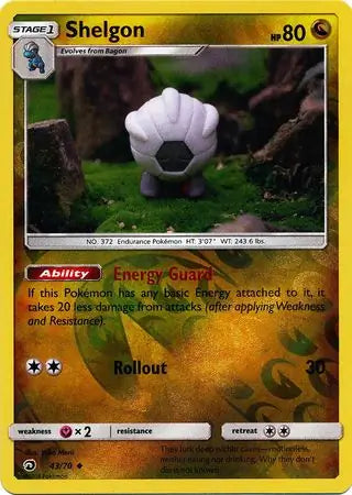 Shelgon 43/70 (Dragon Majesty)  - Reverse Holofoil | Good Games Adelaide SA