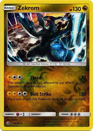 Zekrom 46/70 (Dragon Majesty)  - Reverse Holofoil | Good Games Adelaide SA
