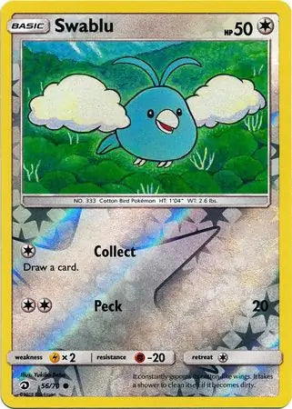 Swablu 56/70 (Dragon Majesty)  - Reverse Holofoil | Good Games Adelaide SA