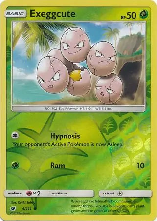 Exeggcute 4/111 (SM - Crimson Invasion)  - Reverse Holofoil | Good Games Adelaide SA