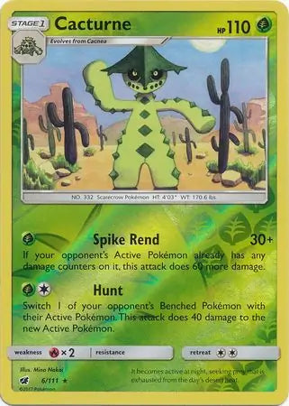 Cacturne 6/111 (SM - Crimson Invasion)  - Reverse Holofoil | Good Games Adelaide SA