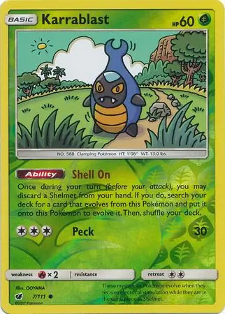 Karrablast 7/111 (SM - Crimson Invasion)  - Reverse Holofoil | Good Games Adelaide SA