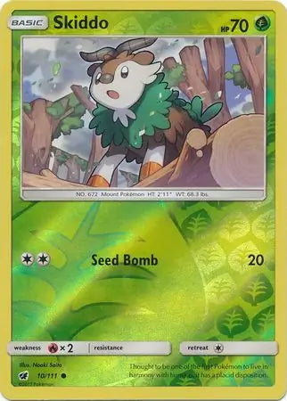 Skiddo 10/111 (SM - Crimson Invasion)  - Reverse Holofoil | Good Games Adelaide SA
