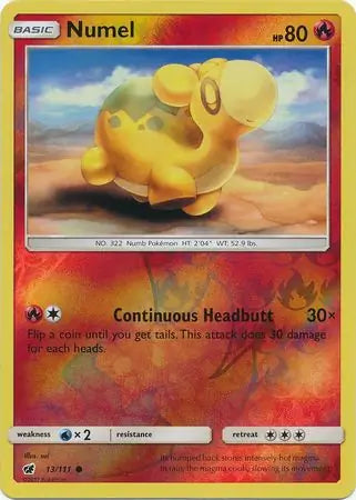 Numel 13/111 (SM - Crimson Invasion)  - Reverse Holofoil | Good Games Adelaide SA