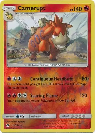 Camerupt 14/111 (SM - Crimson Invasion)  - Reverse Holofoil | Good Games Adelaide SA